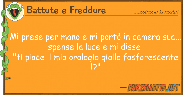 Battute e Freddure prese mano portò camera
