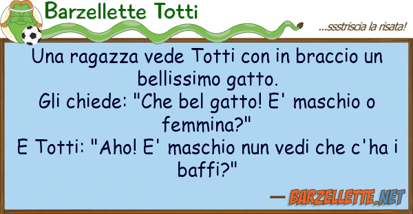 Barzellette Totti ragazza vede totti braccio