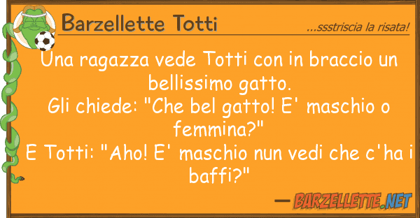 Barzellette Totti ragazza vede totti braccio