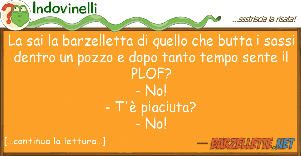 Indovinelli sai barzelletta butt