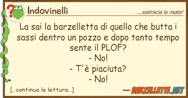 Indovinelli sai barzelletta butt