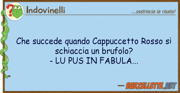 Indovinelli succede quando cappuccetto rosso