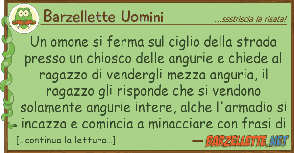Barzellette Uomini omone ferma ciglio strad