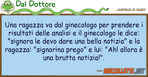 Dal Dottore ragazza va ginecologo prende