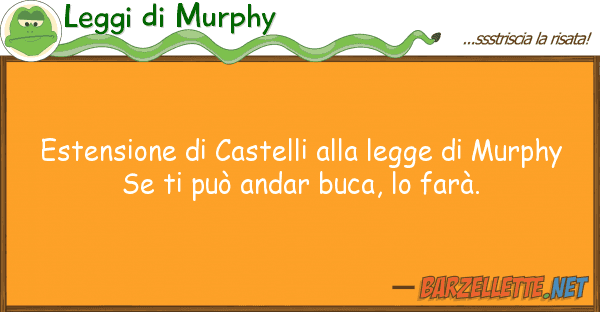 Leggi di Murphy estensione castelli legge mur