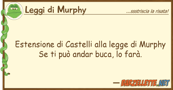 Leggi di Murphy estensione castelli legge mur