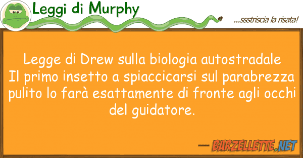 Leggi di Murphy legge drew biologia autostradal
