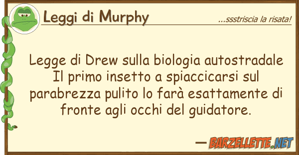 Leggi di Murphy legge drew biologia autostradal