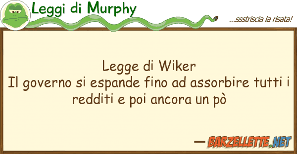Leggi di Murphy legge wiker il governo espande fin