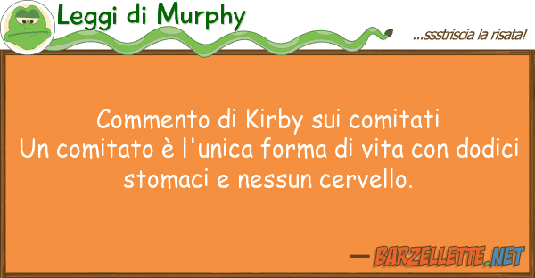 Leggi di Murphy commento kirby comitati un comita