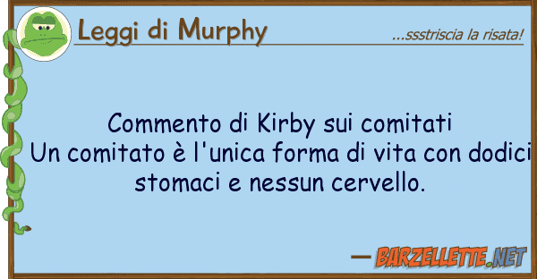 Leggi di Murphy commento kirby comitati un comita