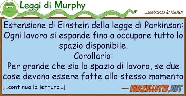 Leggi di Murphy estensione einstein legge pa