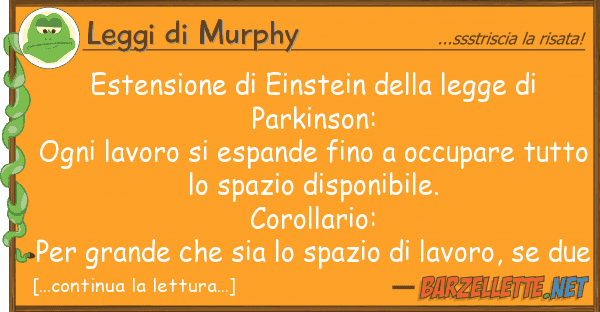 Leggi di Murphy estensione einstein legge pa