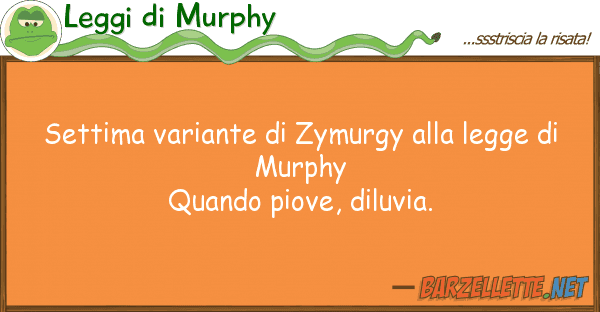 Leggi di Murphy settima variante zymurgy legge d