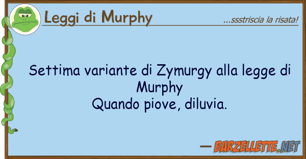 Leggi di Murphy settima variante zymurgy legge d