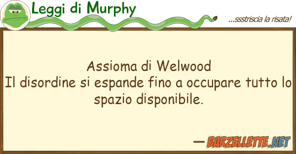 Leggi di Murphy assioma welwood il disordine espan