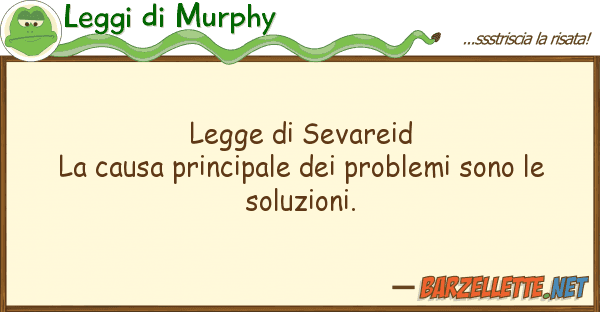 Leggi di Murphy legge sevareid la causa principale de