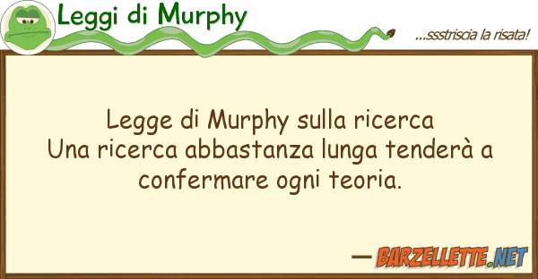 Leggi di Murphy legge murphy ricerca una ricerc