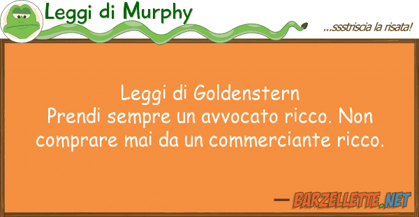 Leggi di Murphy leggi goldenstern prendi sempre av