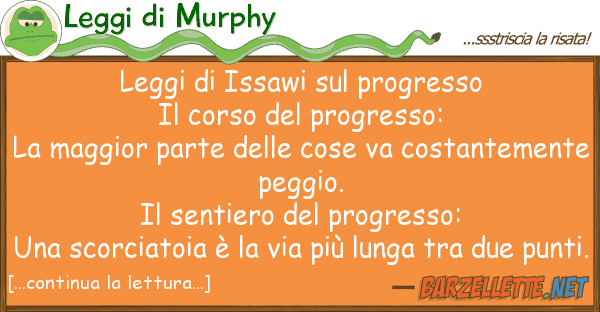 Leggi di Murphy leggi issawi progresso il corso d