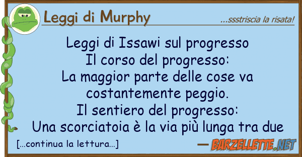 Leggi di Murphy leggi issawi progresso il corso d