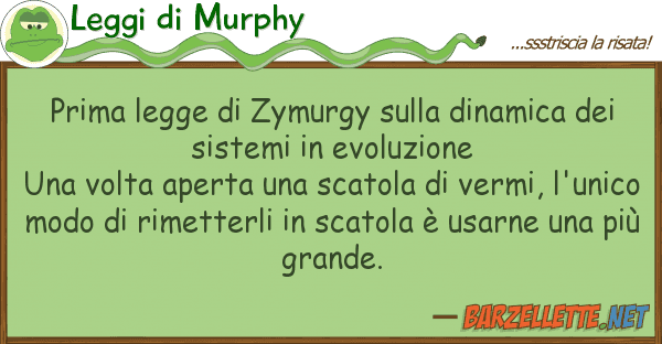 Leggi di Murphy prima legge zymurgy dinamica de