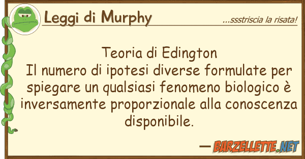 Leggi di Murphy teoria edington il numero ipotesi