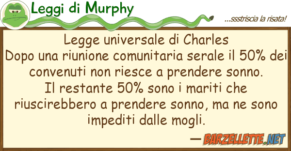 Leggi di Murphy legge universale charles dopo riu