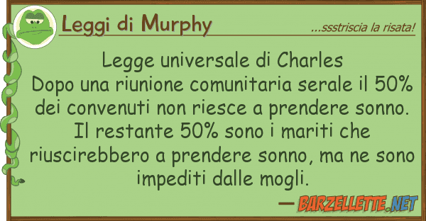 Leggi di Murphy legge universale charles dopo riu