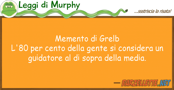Leggi di Murphy memento grelb l'80 cento ge