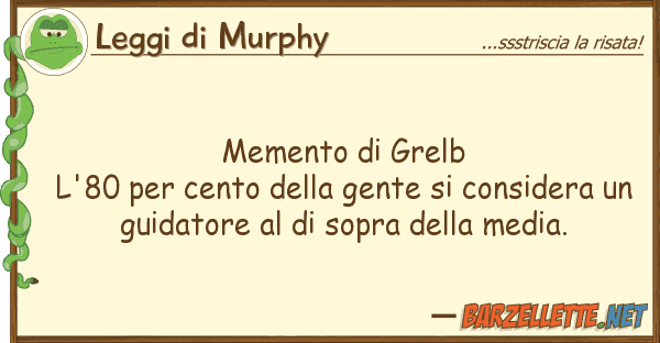 Leggi di Murphy memento grelb l'80 cento ge