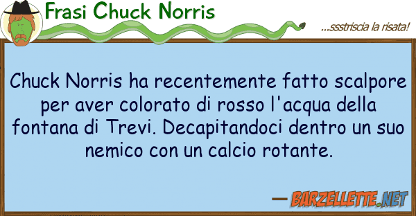 Frasi Chuck Norris chuck norris ha recentemente fatto scalp