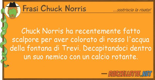 Frasi Chuck Norris chuck norris ha recentemente fatto scalp