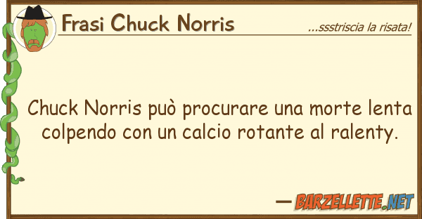 Frasi Chuck Norris chuck norris può procurare morte