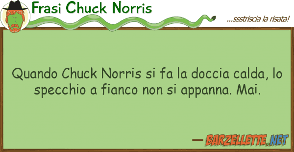 Frasi Chuck Norris quando chuck norris fa doccia cald