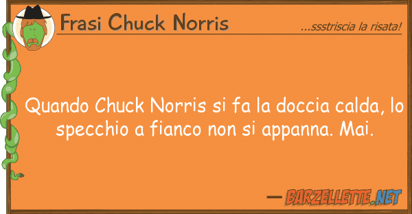 Frasi Chuck Norris quando chuck norris fa doccia cald