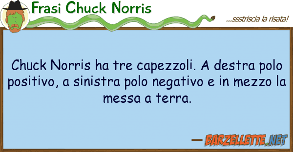 Frasi Chuck Norris chuck norris ha tre capezzoli. destra