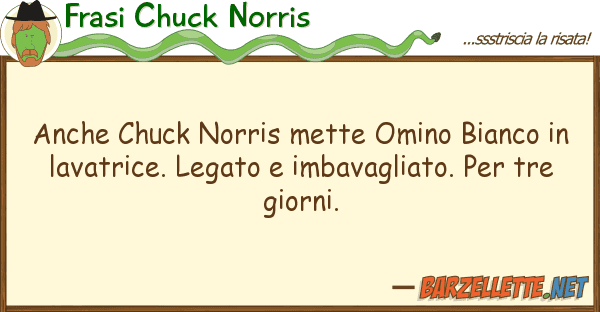 Frasi Chuck Norris chuck norris mette omino bianco