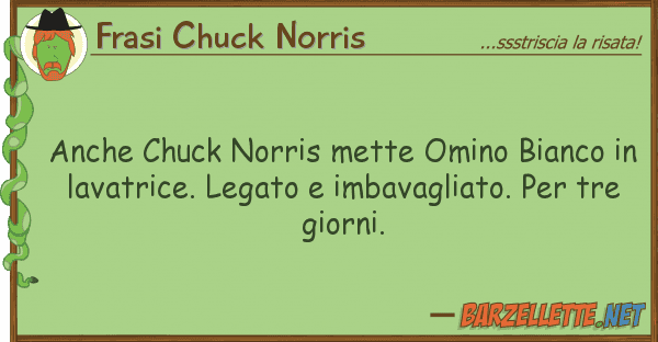 Frasi Chuck Norris chuck norris mette omino bianco