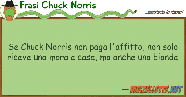 Frasi Chuck Norris chuck norris paga l'affitto,