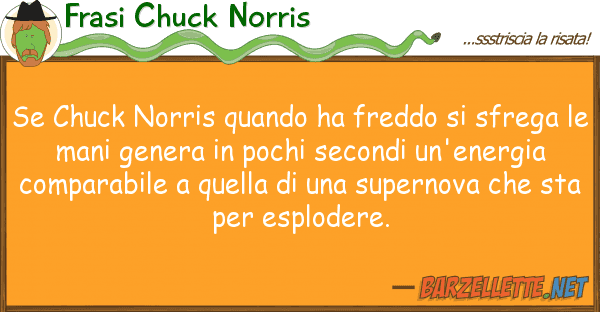 Frasi Chuck Norris chuck norris quando ha freddo sfre