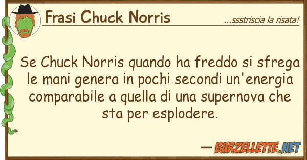 Frasi Chuck Norris chuck norris quando ha freddo sfre
