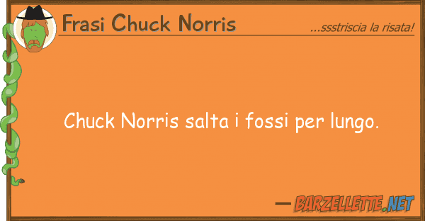 Frasi Chuck Norris chuck norris salta fossi lungo.