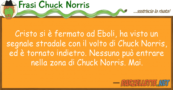 Frasi Chuck Norris cristo è fermato eboli, ha visto