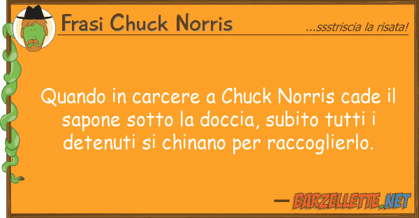 Frasi Chuck Norris quando carcere chuck norris cade