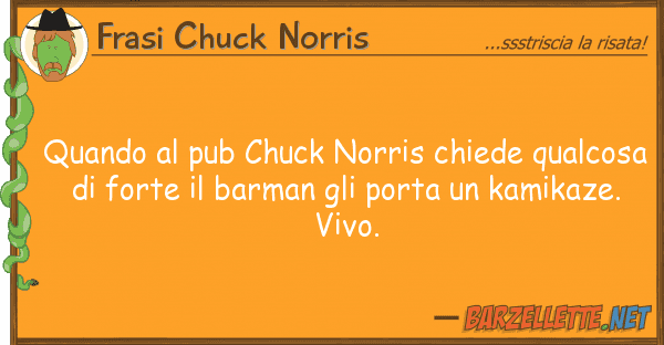 Frasi Chuck Norris quando pub chuck norris chiede qualco