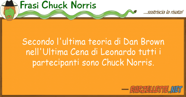 Frasi Chuck Norris secondo l'ultima teoria dan brown