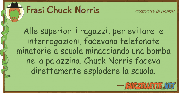 Frasi Chuck Norris superiori ragazzi, evitare