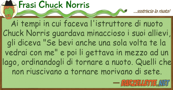 Frasi Chuck Norris tempi faceva l'istruttore n