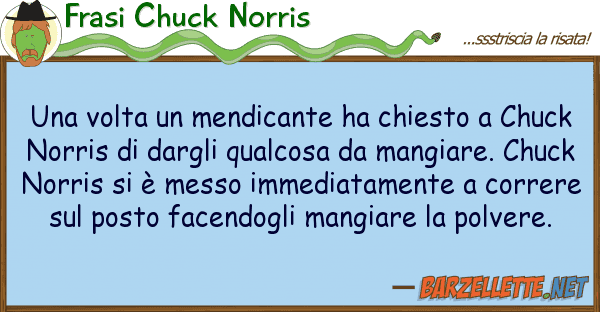 Frasi Chuck Norris volta mendicante ha chiesto chu